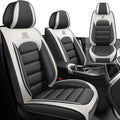Car Seat Cover Fit for Jeep Wrangler 2000-2025,Compatible Airbag Non-Slip Waterproof Seat Cover,Car Seat Protector Premium Interior (Standard 2 Seats,Gray White)