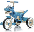 Dinosaur Kids Tricycle for Rider, Toddlers Kid Trike Bike Big Wheel with EVA Wide Flash Wheels, Anti-Slip Pedals,Storage Basket,Music & LED Lights, Kids Bike for 3-6 Year Old Girls & Boys (Blue)