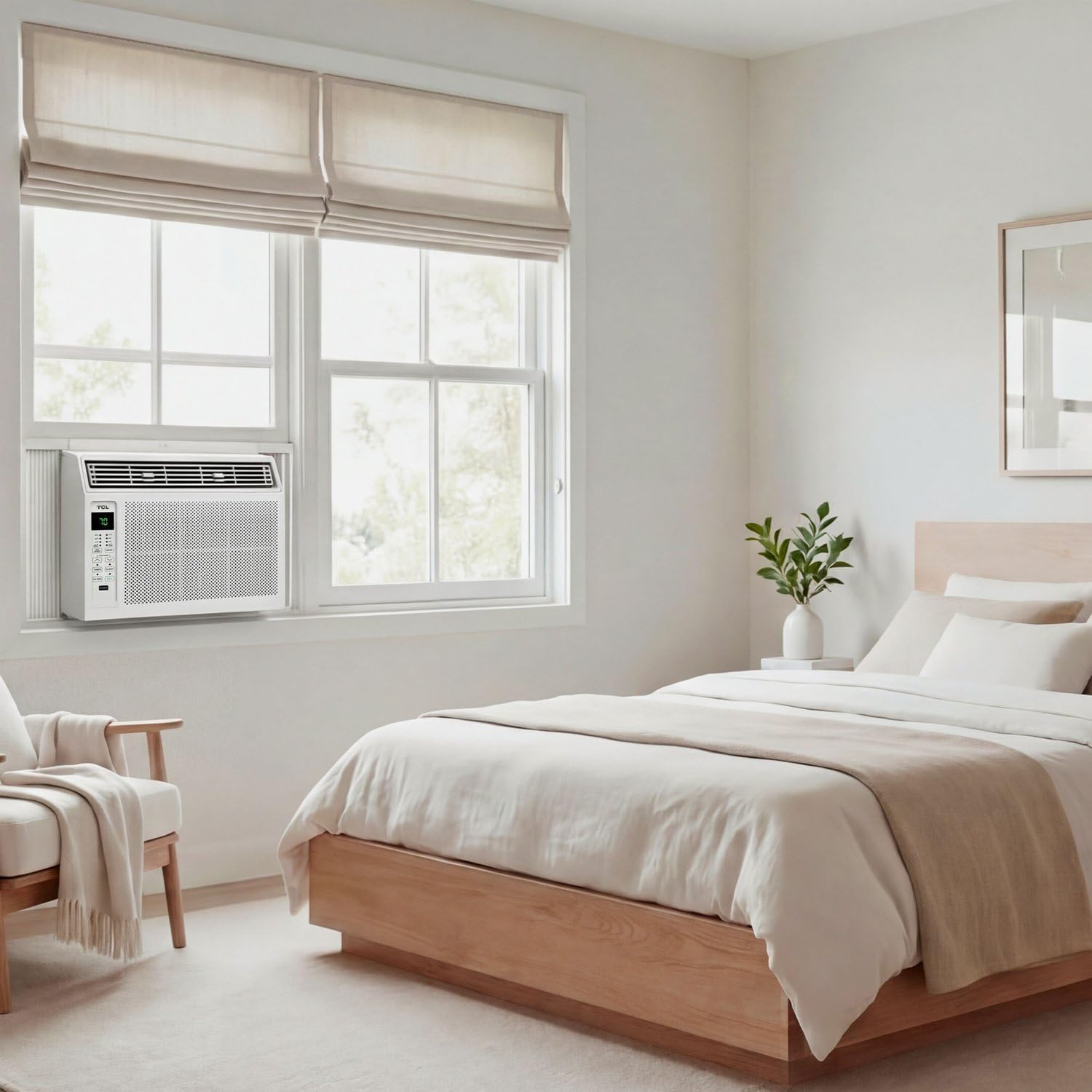 TCL 6,000 BTU Window Air Conditioner, Fan & Dehumidifier, 250 Sq. Ft., Remote Control, Easy-to-Use, Reusable Filter - H6W23W