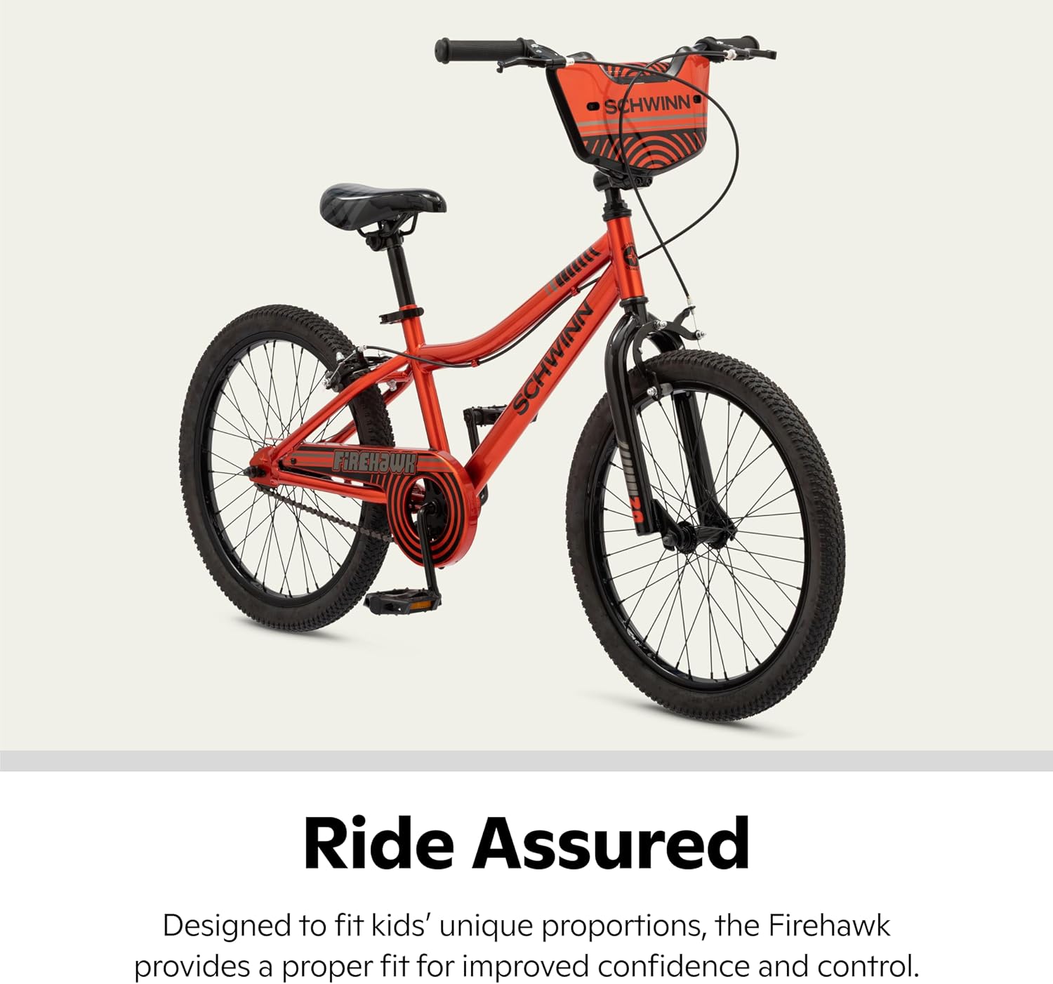 Schwinn Firehawk or Scorch Bike, 16 or 20 Inch Bike for Kids Ages 3-13, with Training Wheels or Adjustable Seat, Rear Coaster Brake & Front or Front & Rear Hand Brake, for Girls & Boys