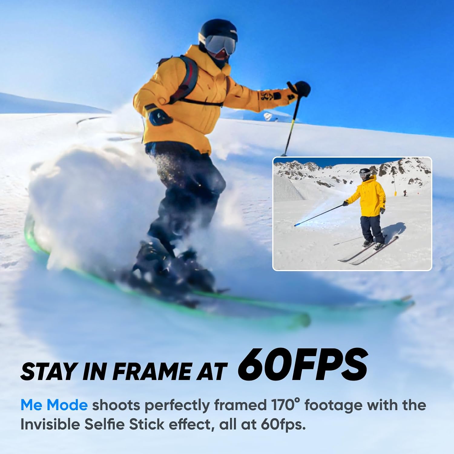 Insta360 X3 Snow Kit (New Version) - 360 Action Camera with 5.7K 360 Active HDR Video, 4K Single-Lens Camera, Waterproof, FlowState Stabilization, 2.29' Touchscreen, AI Editing, Wintersports