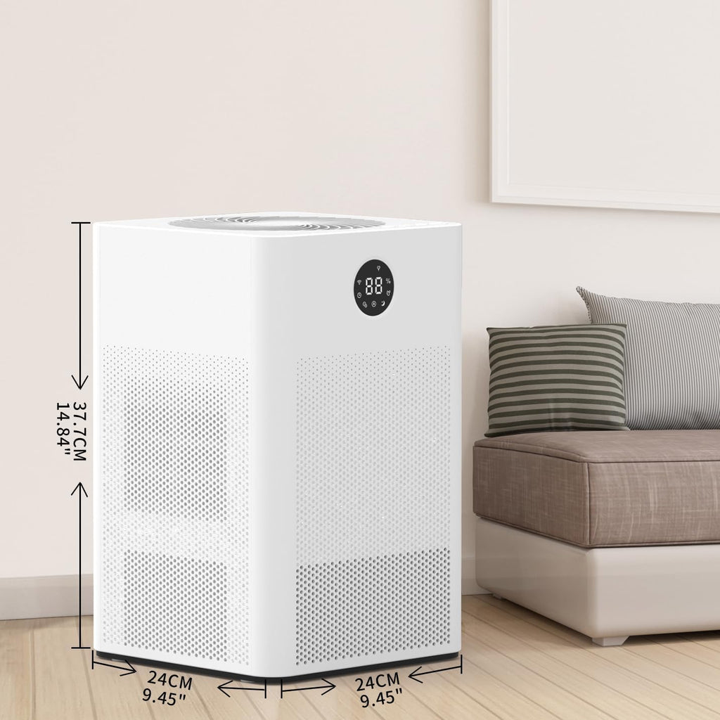 HD022 Rotary Dehumidifier for Bedroom Ultra Quiet Small Portable Air Purifier with Dehumidifiers for Basement Home Bathroom RV Dehumidifiers with Washable Filter Humidity Display Timer Mode