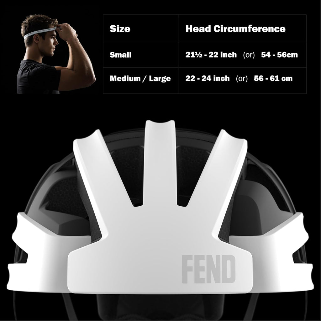 FEND One Foldable Bike Helmet – Patented Smart-Fold 50% Compact Design, Award-Winning Safety CPSC/EN1078 Certified, for Adults, Commuters, E-Bikes, Scooters