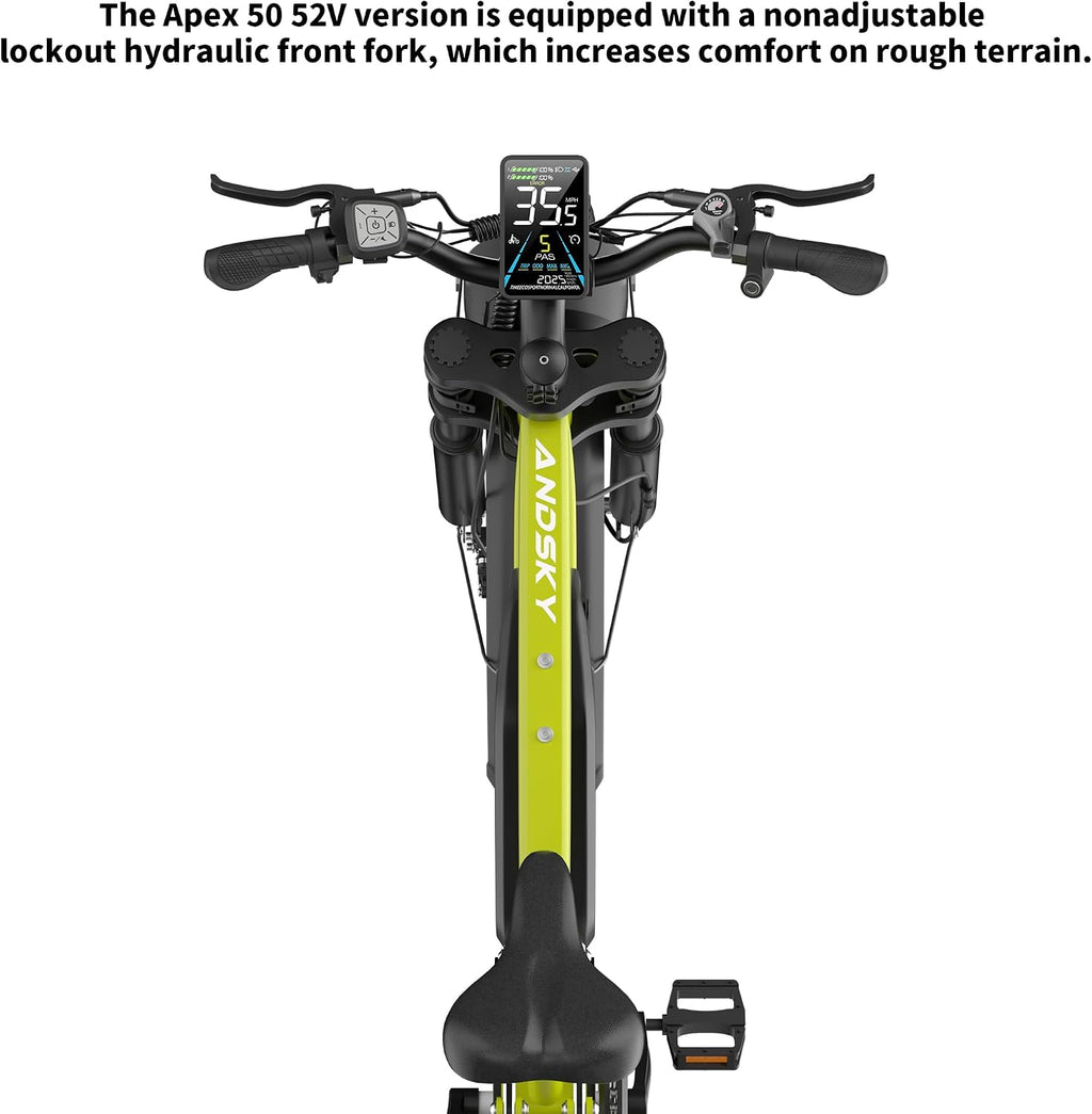 9000W Peak Dual Motor Electric Bike for Adults, 52V/48V 26' Fat Tire Full Suspension, 40-47MPH & 110 Miles, Hydraulic Brakes, UL2849