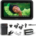 Atomos Shinobi II 5.2' HDMI Camera Monitor with HDR Touchscreen Display | Lightweight Monitor for Photography with Battery, Charger and Camera Hot Shoe Mount Advanced Bundle Set