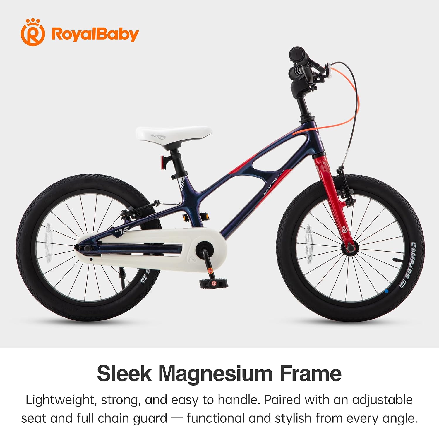 RoyalBaby Kids Bike Lightweight Magnesium Alloy, 14 16 18 Inch Children's Bicycle for Boys Girls Ages 3-9