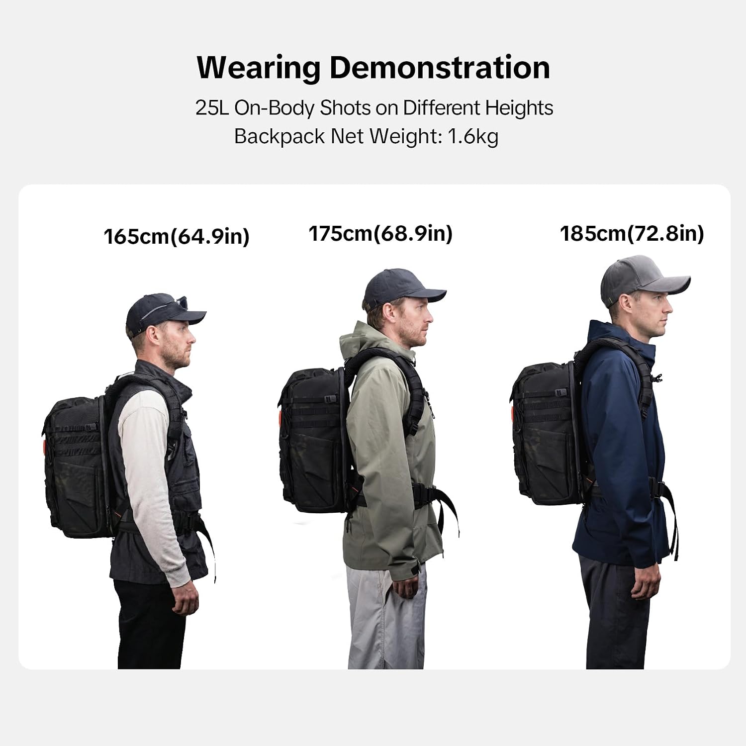 PGYTECH OneMo TAC 25L Tactical Camera Backpack, Waterproof DSLR/SLR/Mirrorless Photography Camera Bag with 15.6' Laptop Sleeve, Tripod Holder & Rain Cover (Dark Night camo)