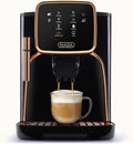 Zulay Kitchen Magia Automatic Espresso Machine – Clasica, Black Copper – Super Automatic Coffee Maker with Built-in Grinder, Steam Wand, Self-Cleaning, Touch Panel, for Bean & Ground Coffee