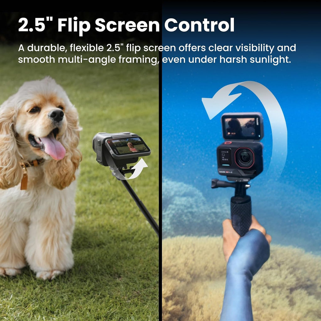 Insta360 Ace Pro 2 Dual Battery Bundle - 8K Waterproof Action Camera Co-Engineered with Leica, 1/1.3' Sensor, Dual AI Chip, Leading Low Light, Superior Audio
