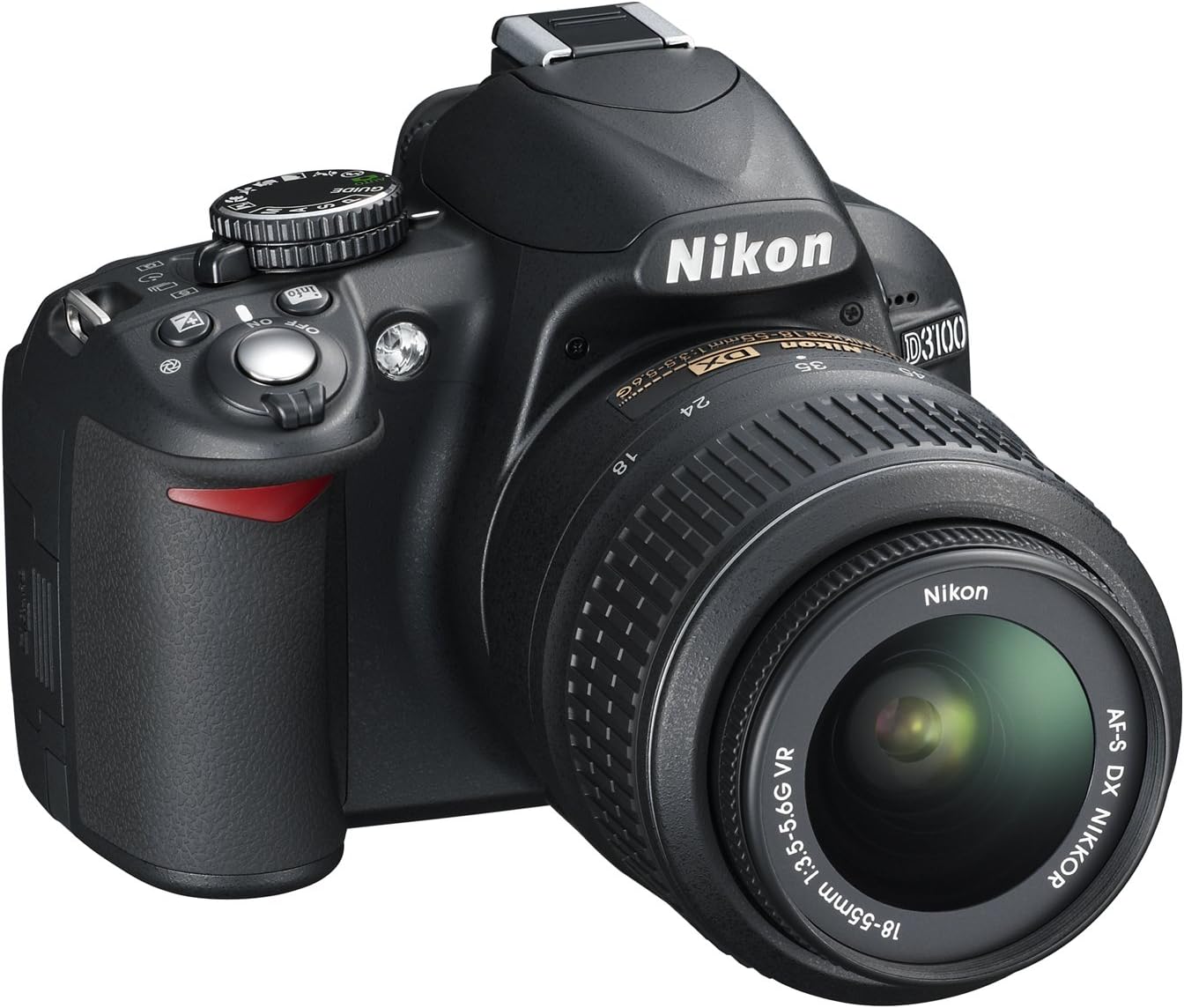 Nikon D3100 14.2MP DX-Format Digital SLR Camera Kit with 18-55mm f/3.5-5.6 VR Lens - (Black) [International Version]