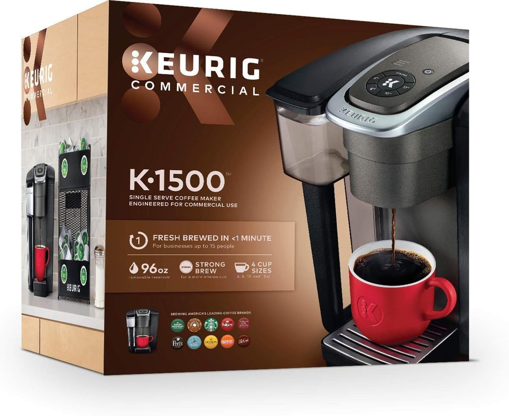 Keurig K-1500 Commercial Coffee Maker,Black 12.4' x 10.3' x 12.1'