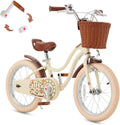 RoyalBaby Girls Bike, Stargirl EZ Kids Bike Balance and Pedal Bicycle with Basket and Dual Handbrake, 12 14 16 18 Inch Toddlers to Big Kids 3-8 Years, Multiple Colors