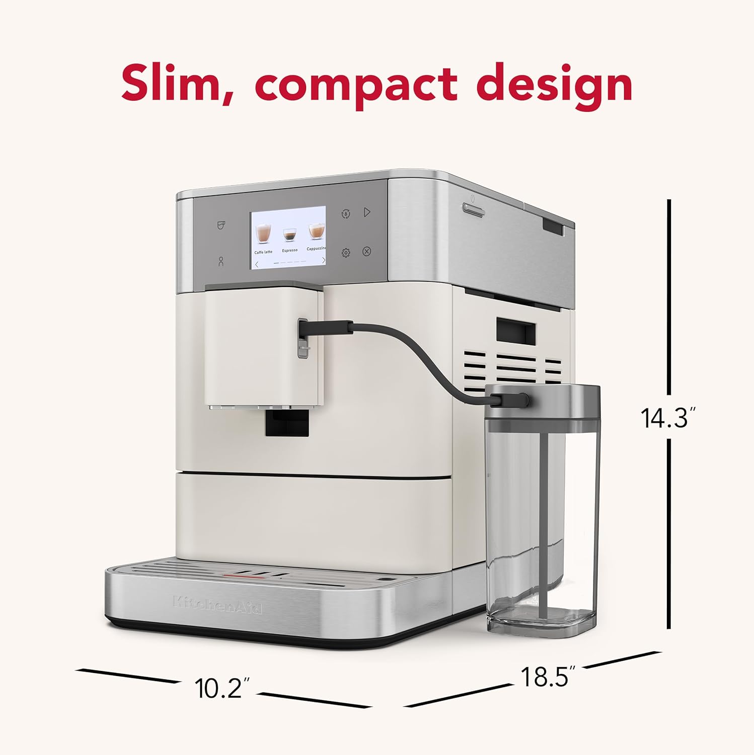 KitchenAid Fully Automatic Espresso Machine KF7, KES8557, Porcelain White