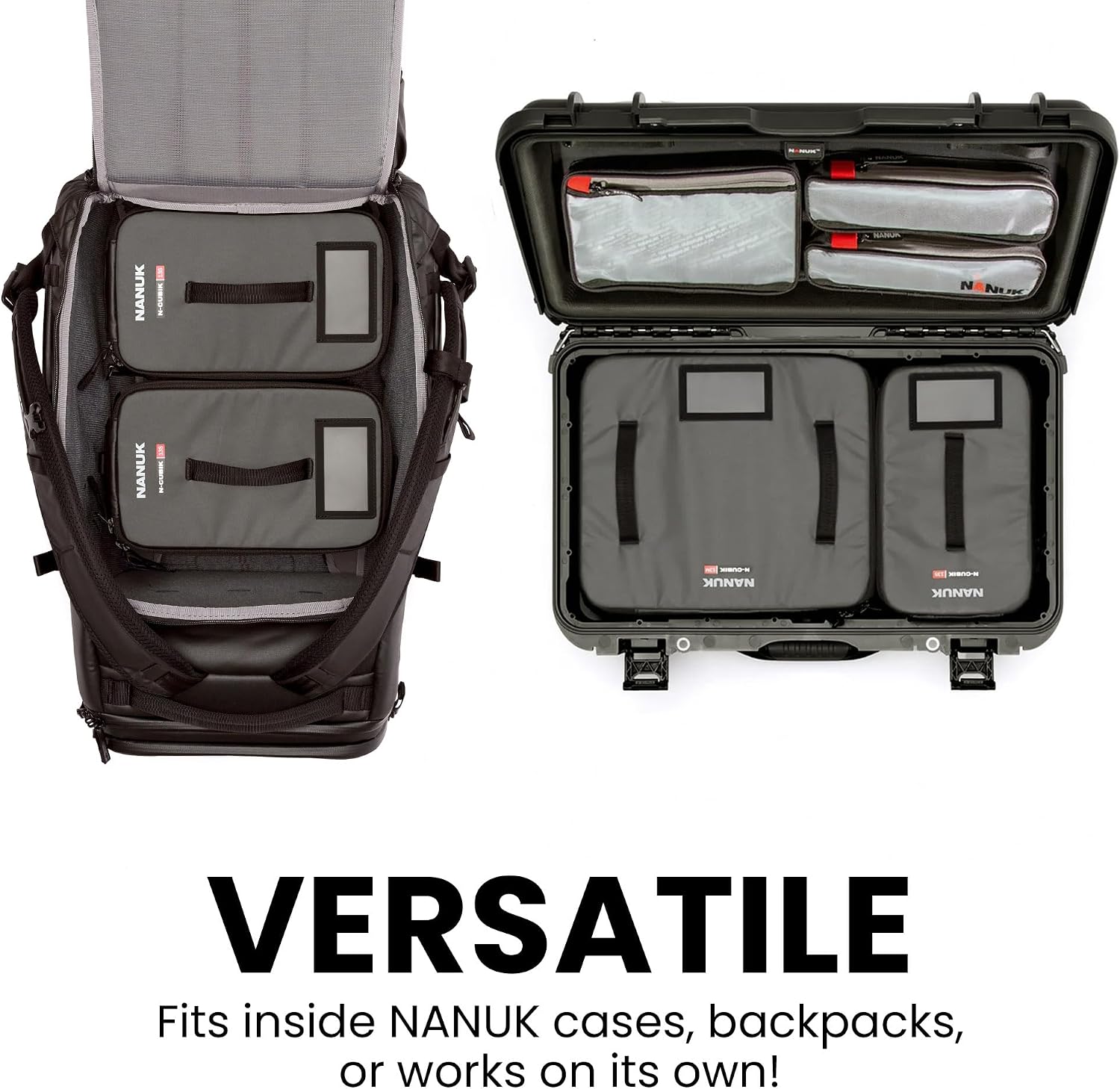 NANUK N-PVD Messenger Bag for Camera and Drone, Black - 15L