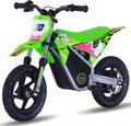 OLALA 36V Electric Dirt Bike for Kids 3-6, 250W Brushless Motor with 3-Speed Control, 15.5 MPH Max Speed, 12' Off-Road Tires Motorcycle, for Boys & Girls, Green