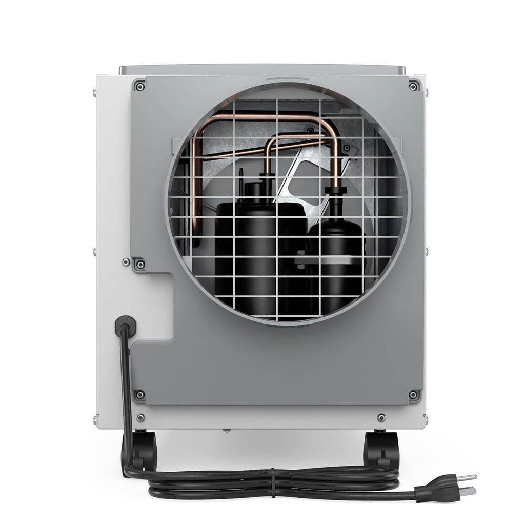 AprilAire E100C Pro 100-Pint Whole-House Dehumidifier with Castors, Energy Star Certified, Commercial-Grade Whole-Home Dehumidifier for Basement, Crawlspace, or Whole House up to 5,500 sq. ft.