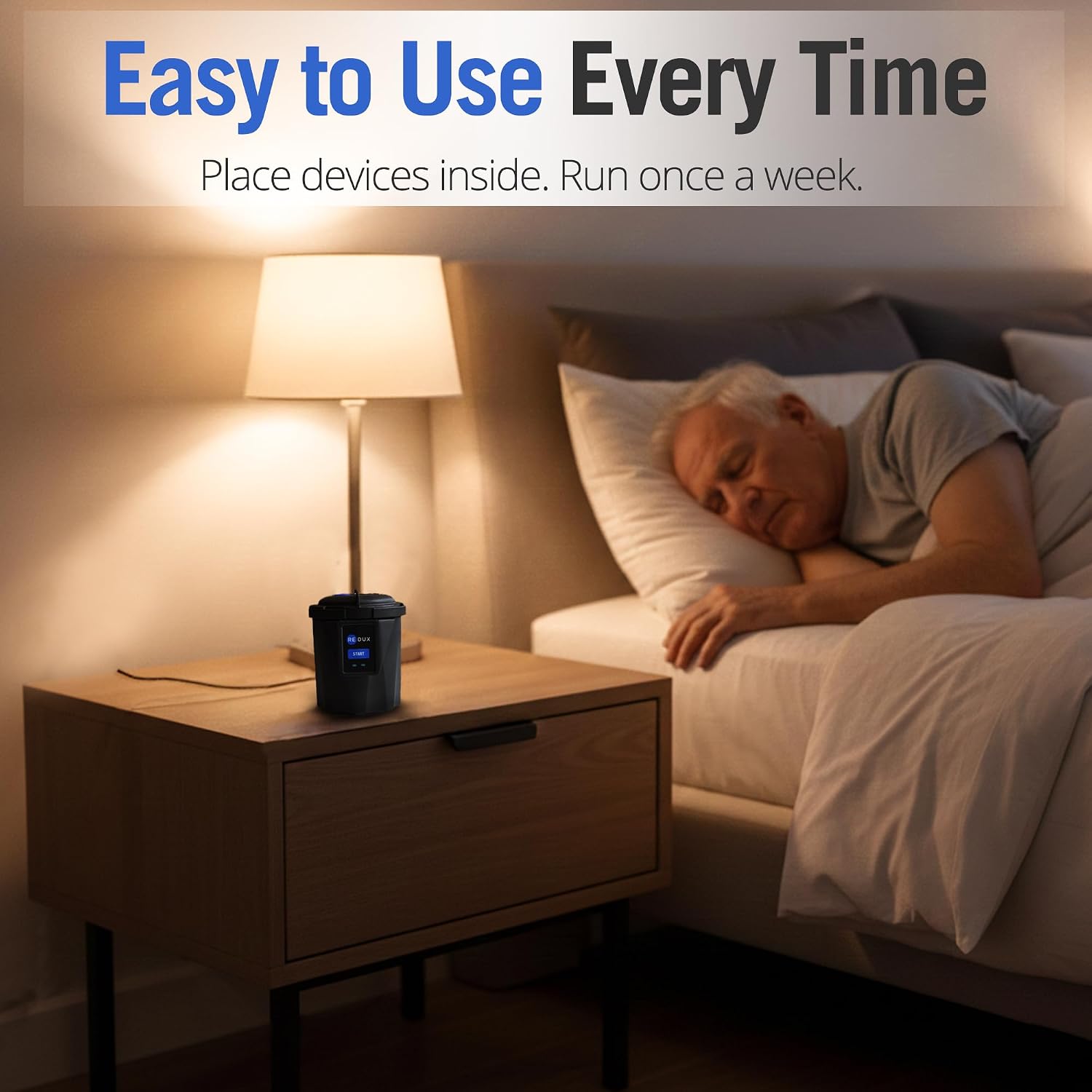 Home Hearing Aid Dryer and Dehumidifier - Hearing Aid Dehumidifier with Self Recharging Desiccant & App Connectivity, Safe for Rechargeable Hearing Aids and AirPods, No Refills, 100% Moisture Removal