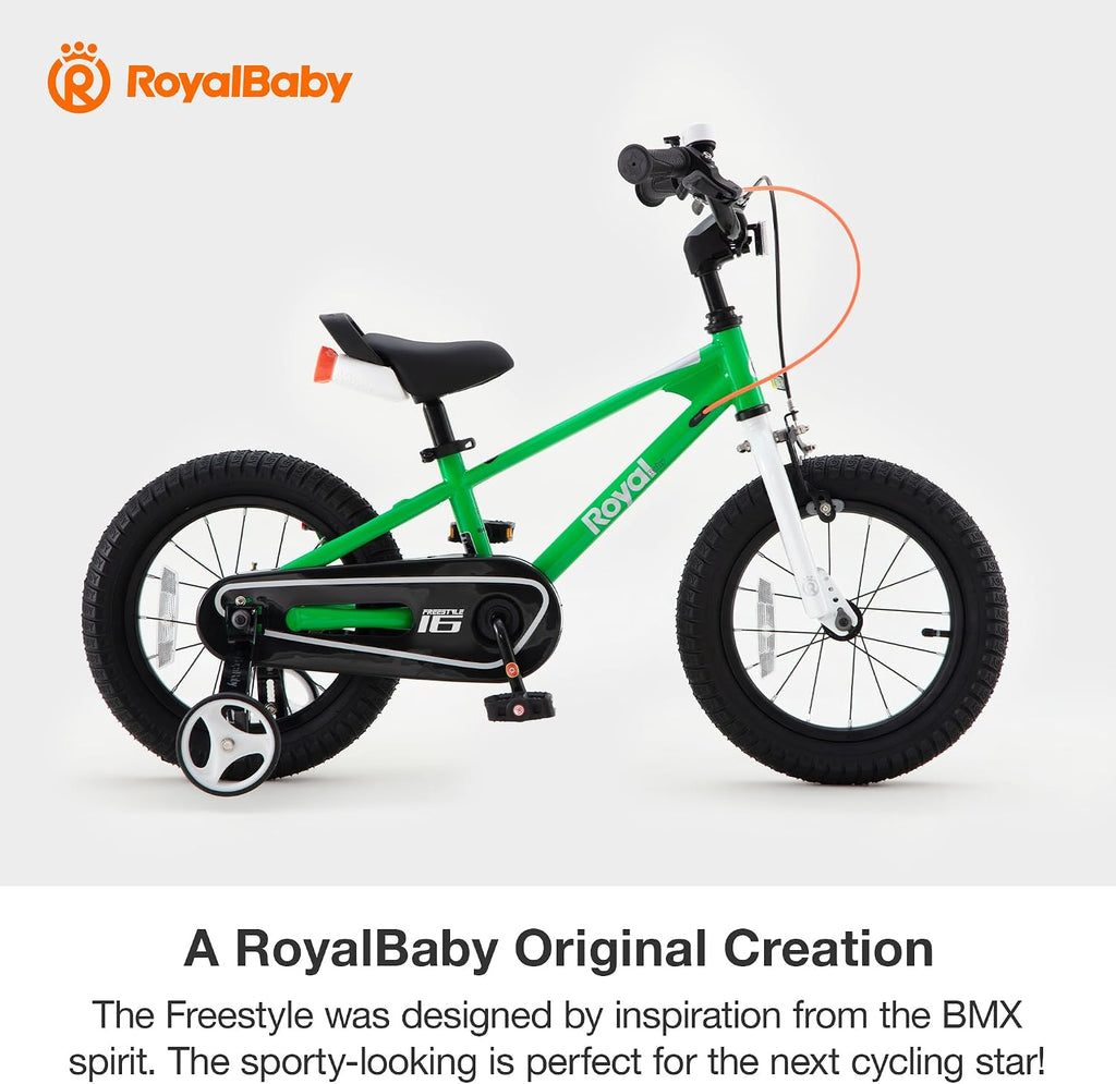 RoyalBaby Kids Bike with Dual Handbrake for Beginners,12 14 16 18 20 Inch Bicycle for Boys & Girls Ages 3-10 Years