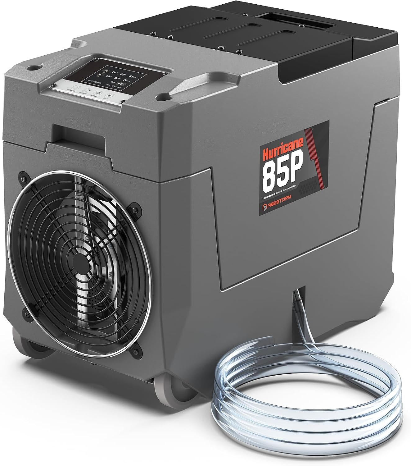 Abestorm 180 PPD Commercial Dehumidifier with Pump, Industrial Dehumidifiers to 2300 Sq.ft for Crawl Space, Water Damage Restoration, Basement, and Garage, with Auto Defrosting, Memory Starting