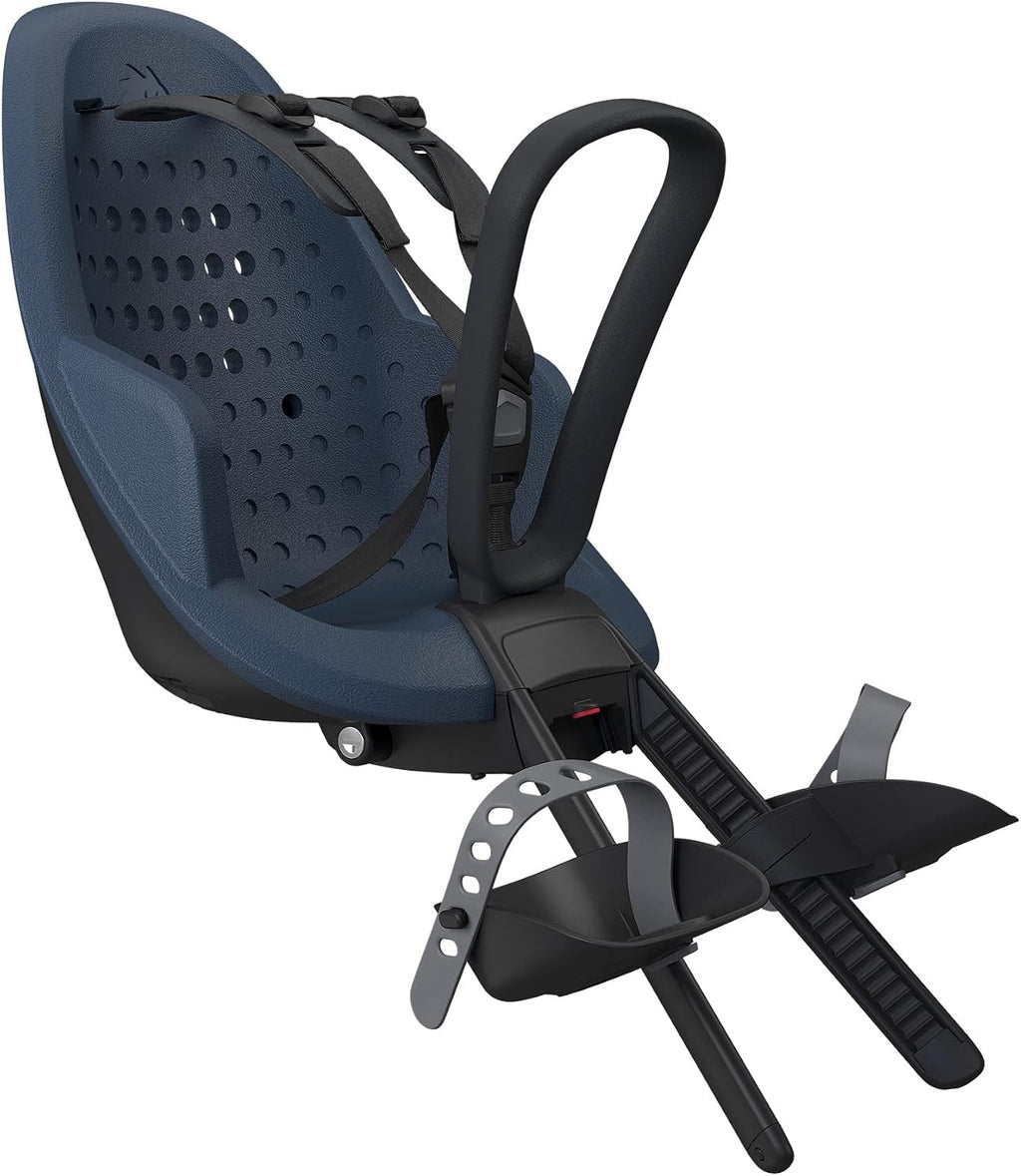 Thule Yepp 2 Mounted Child Bike seat, Adjustable footrests, 5-Point Harness and Easy to Mount Design