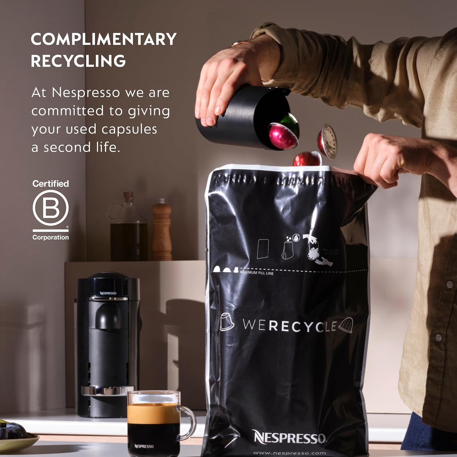 Nespresso Vertuo Pop+ Coffee and Espresso Maker by Breville, Samra Origins by The Weeknd Metad Green