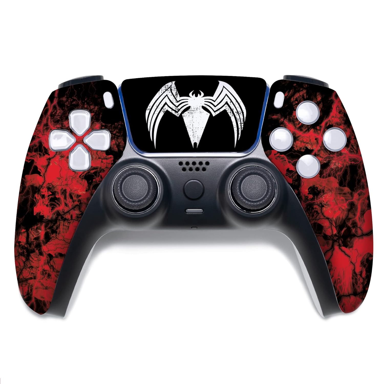 Carnagge Custom PS-5 Controller Wireless compatible with Play-Station 5 Console by BCB Controllers | Proudly Customized in USA with Permanent HYDRO-DIP Printing (NOT JUST A SKIN)