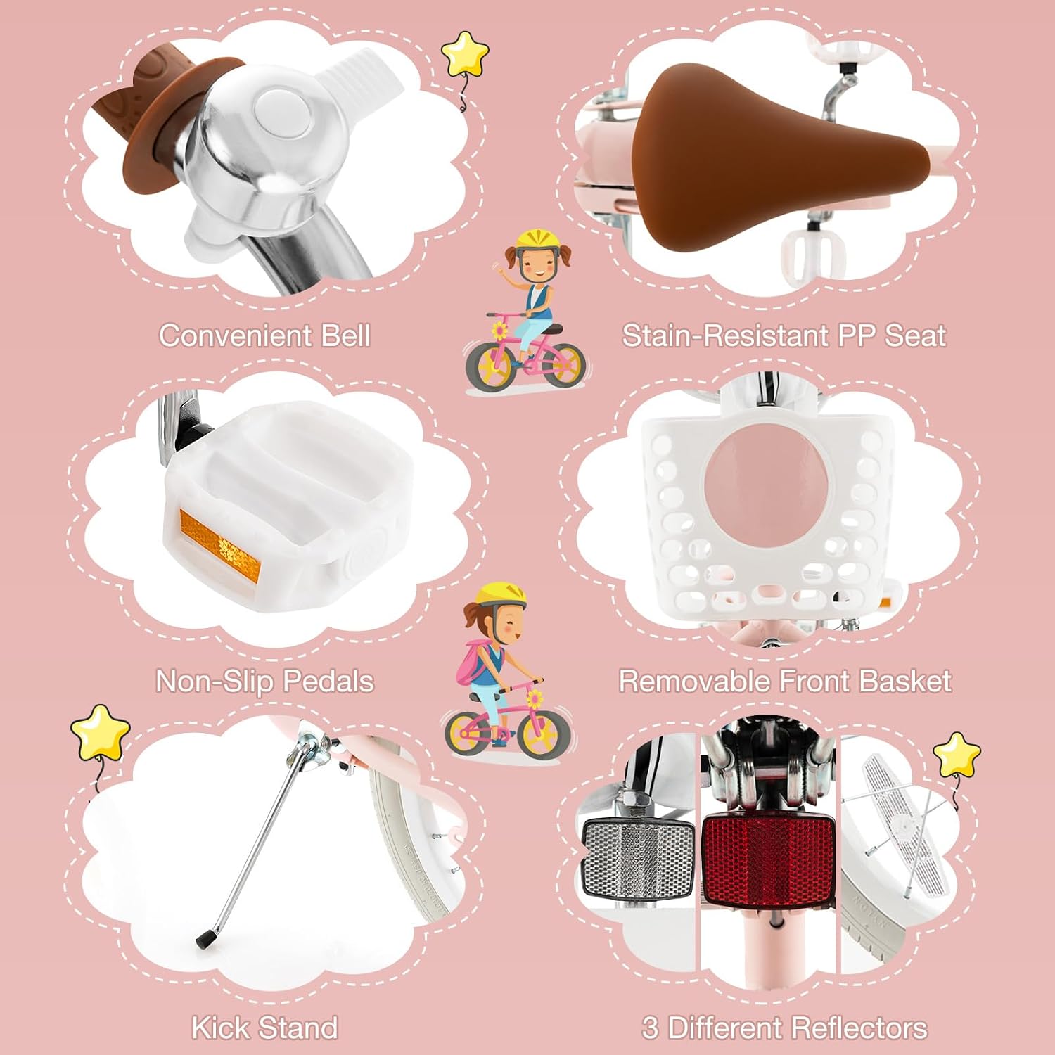 GYMAX 14'/16'/18' Kids Bike