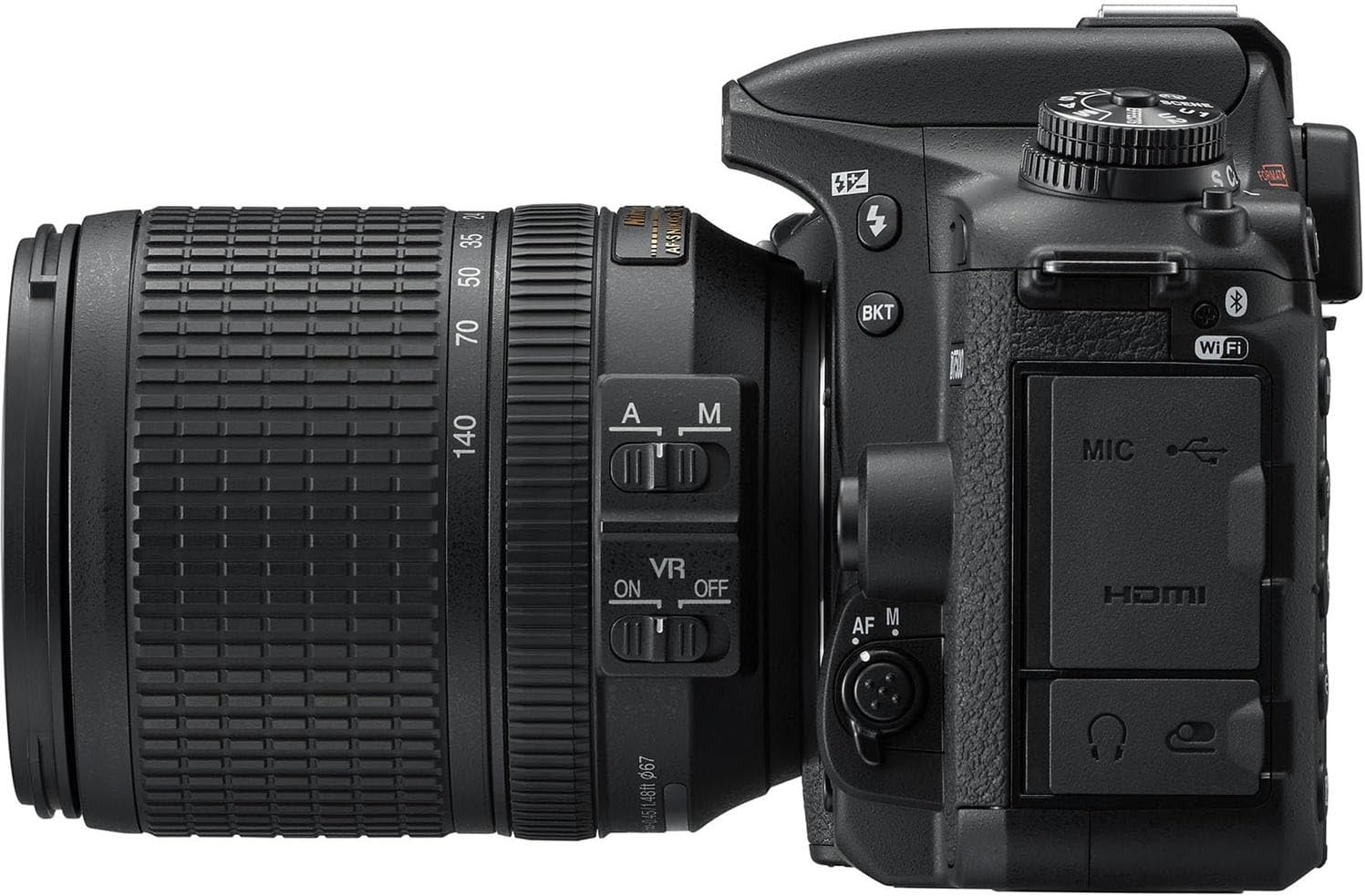 Nikon D7500 DSLR Camera with AF-S DX NIKKOR 18-140mm f/3.5-5.6G ED VR and 420-800mm f/8 Super HD Telephoto Lens + 128 GB Memory + Extra Battery + Camera Case + More (24pc Bundle) (Renewed)