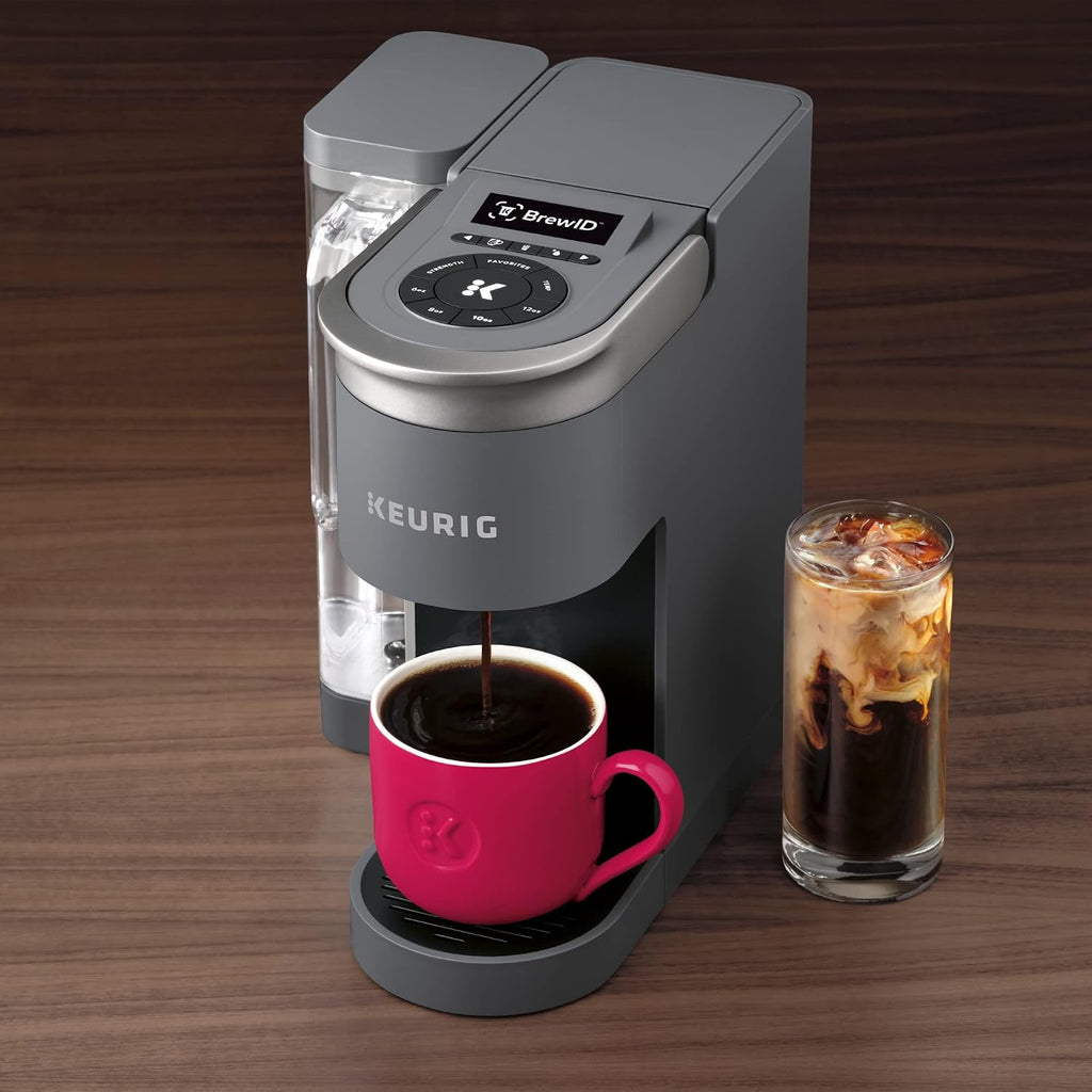 Keurig K-Supreme SMART Single Serve Coffee Maker With Wifi Compatibility, 4 Brew Sizes, And 66oz Removable Reservoir, Compatible with Alexa, Gray