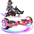 Scooter Seat Attachment, Scooter with Go Kart for Kids Boys Girls Adults, LED Lights, Bluetooth(Include Go-Kart)