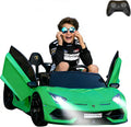 2-Seater Ride on Car 24V Electric Lamborghini for Kids High Speed 13km/h Drift Sports Car with PU Leather Seats w/Adjustable Safety Belt, 2 Speeds Mode, Music, Gifts for Children