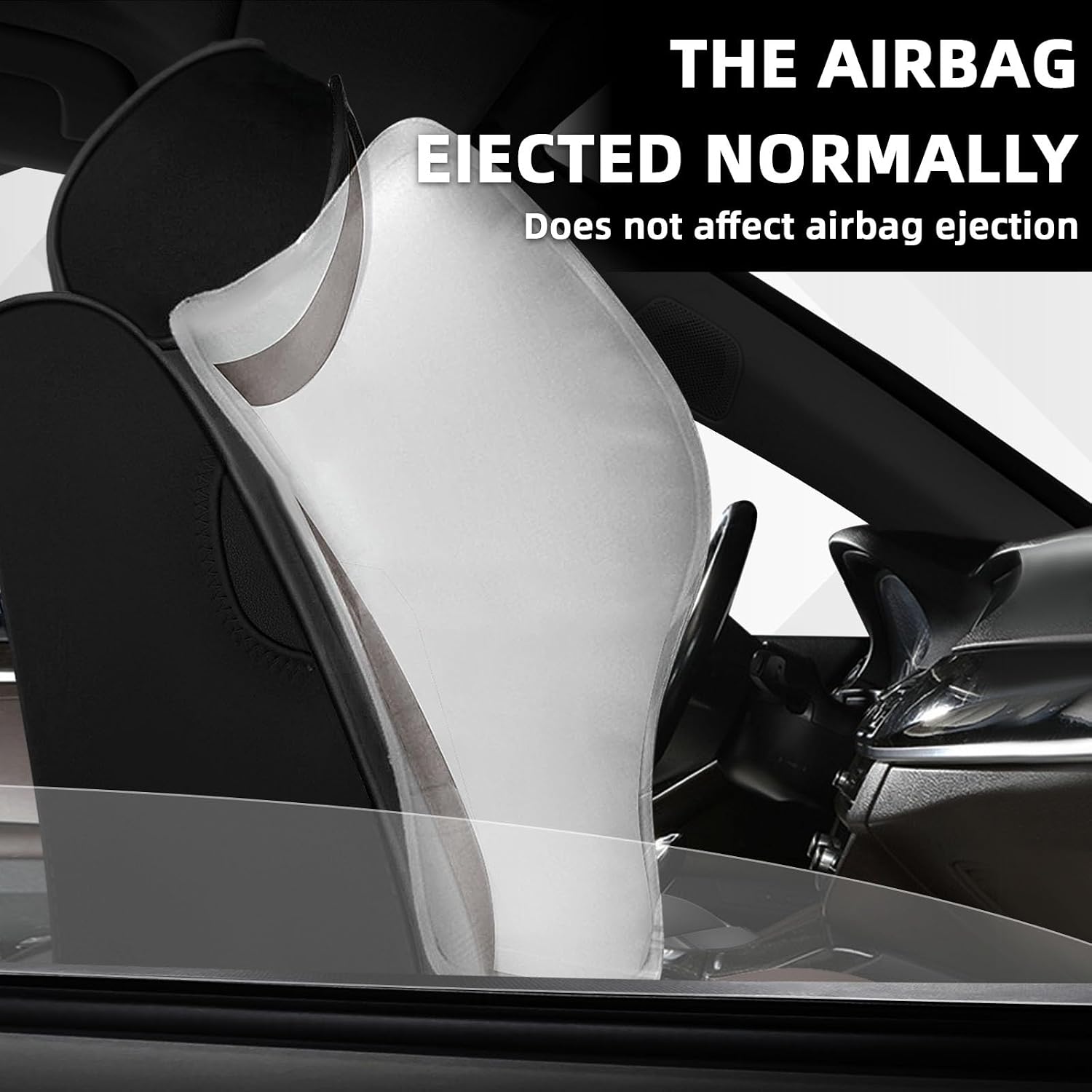 Car Seat Cover Fit for Ford Bronco Sport 2021-2025,Compatible Airbag Non-Slip Waterproof Seat Cover,Car Seat Protector Premium Interior (Luxury 2 Seats,Black Coffee)