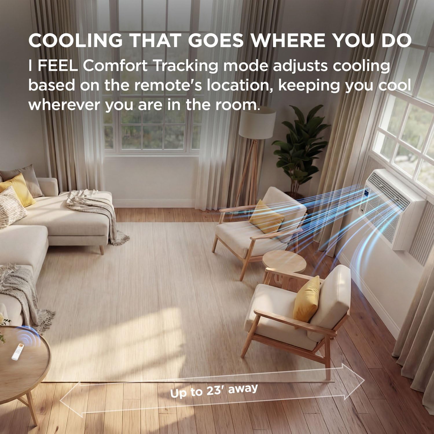 TCL 6,000 BTU Window Air Conditioner, Fan & Dehumidifier, 250 Sq. Ft., Remote Control, Easy-to-Use, Reusable Filter - H6W23W