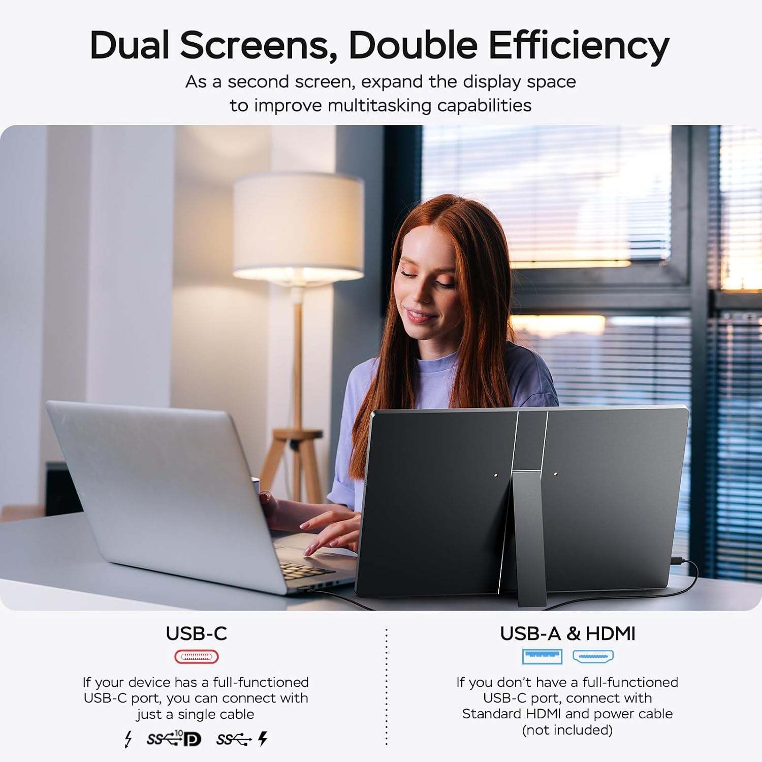 MNN 17.3' 2.5K Portable Monitor 165Hz 2560x1440 QHD, 100% sRGB IPS Gaming Monitor, USB-C & HDMI External Display with Kickstand, Slim Semi-Metal Travel Monitor for Laptop, Phone, PS5, Xbox