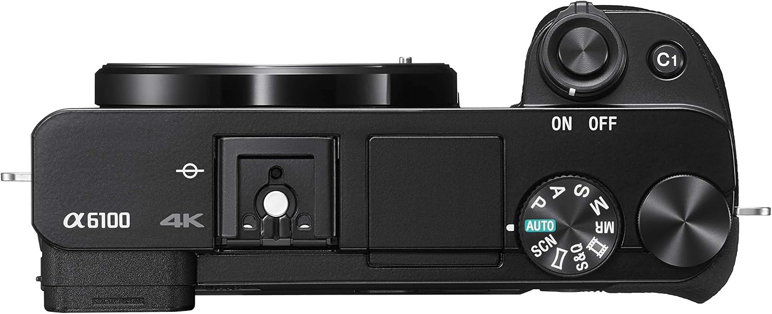 Sony ILCE6100KB Alpha 6100 Mirrorless 4K Video Camera with E PZ 16-50mm Lens - Black