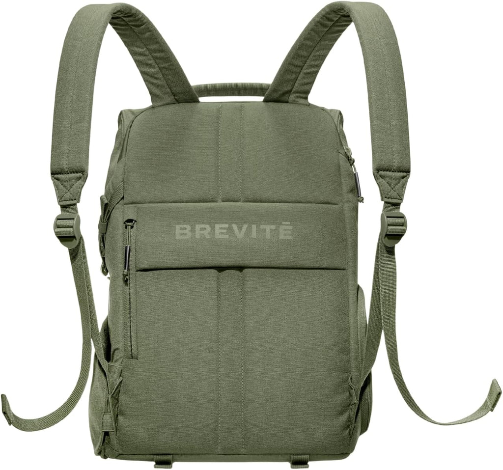 BREVITE - The Runner - Compact Camera Backpacks for Photographers - A Minimalist & Travel-friendly Photography Backpack Compatible With Both Laptop & DSLR Accessories 18L (Pine Green)