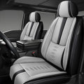 Front Seat Covers for Lincoln Nautilus 2019-2024 2025,Leather Car Seat Cover,Soft Seat Cushion Covers with Airbag,Waterproof Automobile Seat Protectors for Nautilus(Black Gray,Standard)