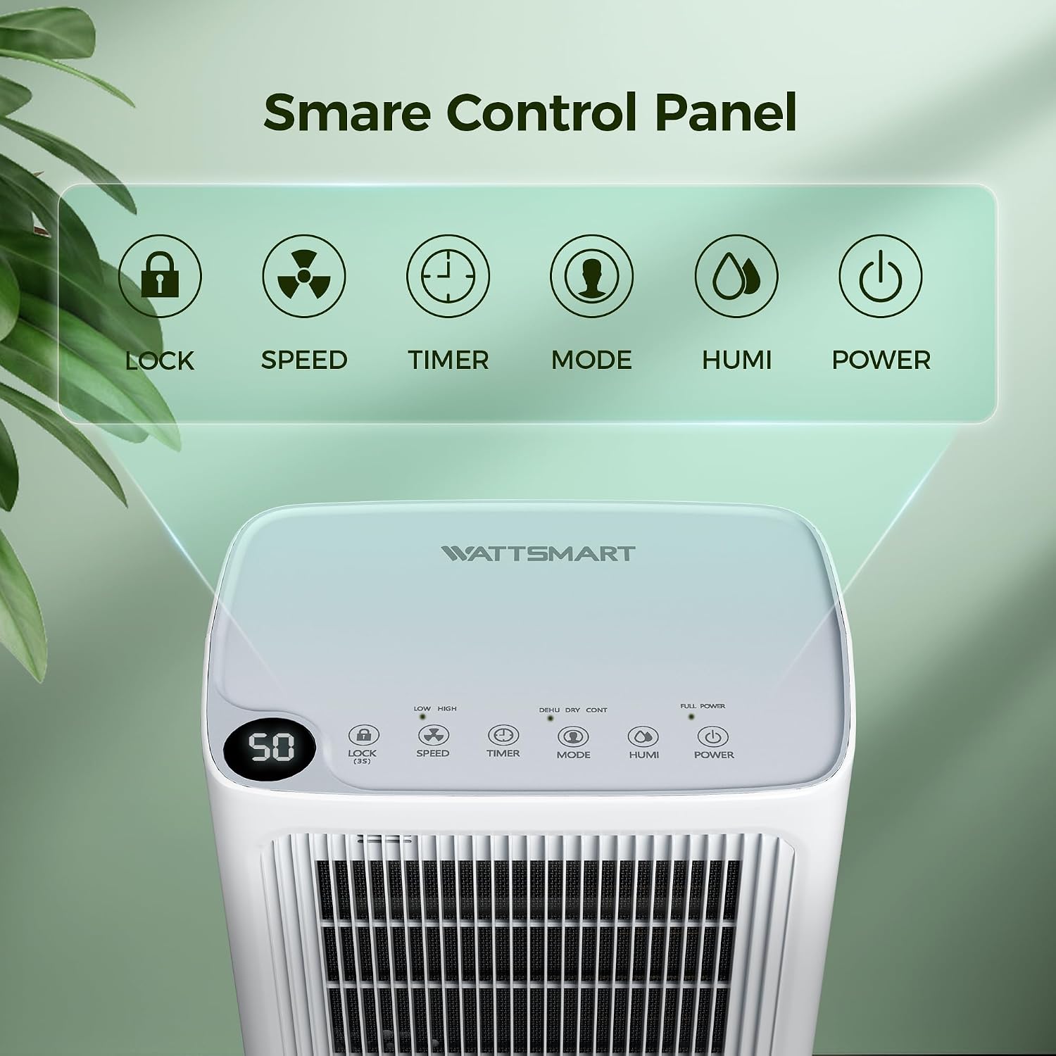 2,500 Sq.Ft Dehumidifier for Basement with Drain Hose, MAX 34 Pint Dehumidifiers for Home with 3 Modes, Smart Humidity Control & Display, 24HR Timer, Auto Defrost for Large Room, Bathroom,Bedroom