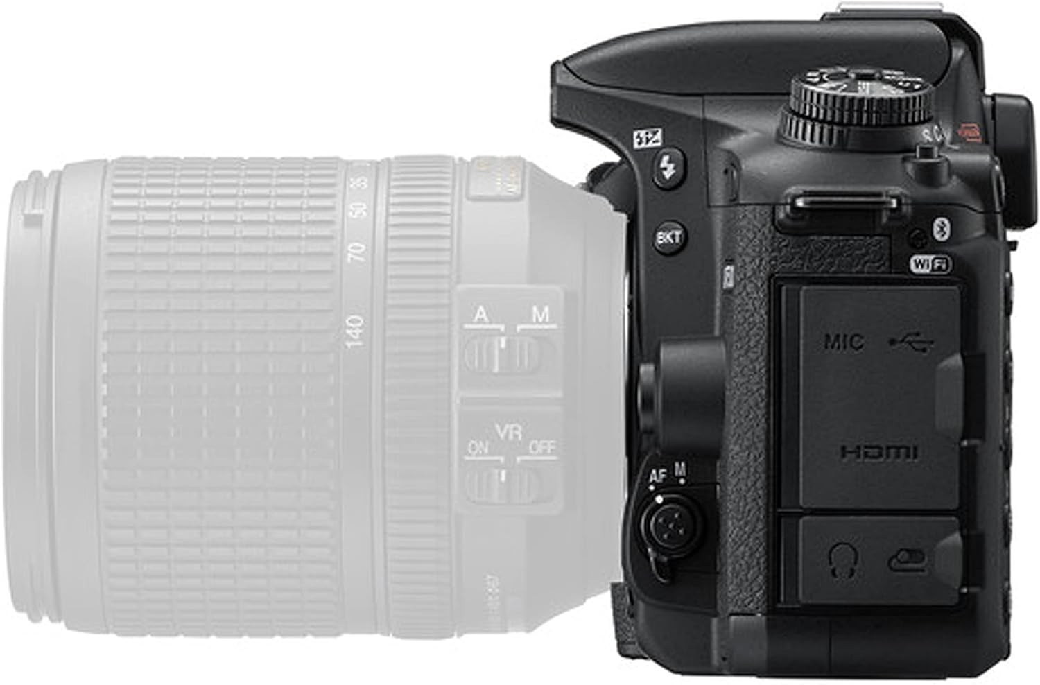 Nikon D7500 DSLR Camera Kit with 18-55mm VR & 70-300mm Lenses + 128GB Memory, LED Light, Microphone, Spare Battery, Filters, Case, Tripod, and More (47pc Video Bundle) (Renewed)