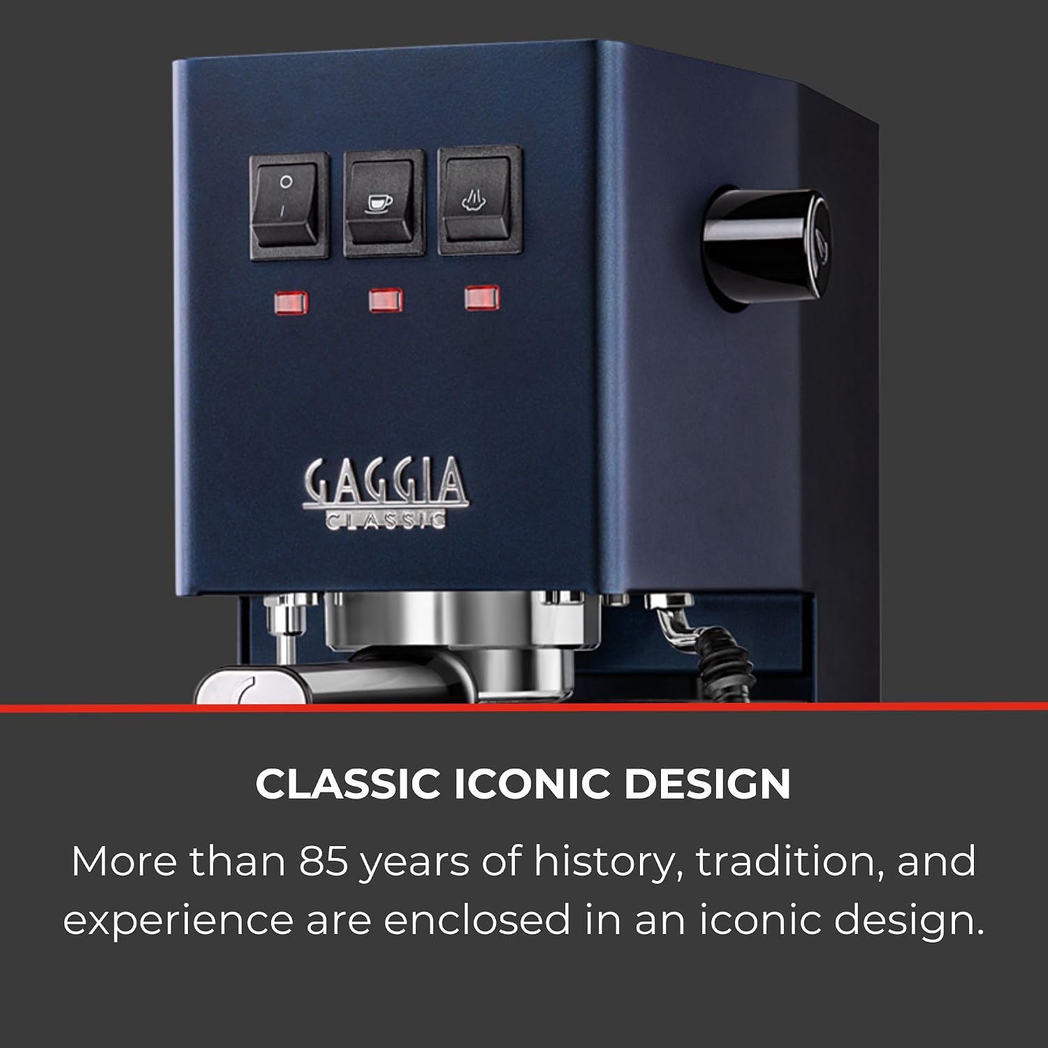 Gaggia RI9380/50 Classic Evo Pro Espresso Machine, Classic Blue, Small