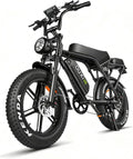 OUXI V8 Series Electric Bike for Adults, Ebike Peak 500W/1000W, 20/31 MPH, 10.4/15/30 AH Removable Battery, 16''/20' Fat Tire Electric Bike, 7-Speed Gear Electric Bicycles, Dual Disc Brakes