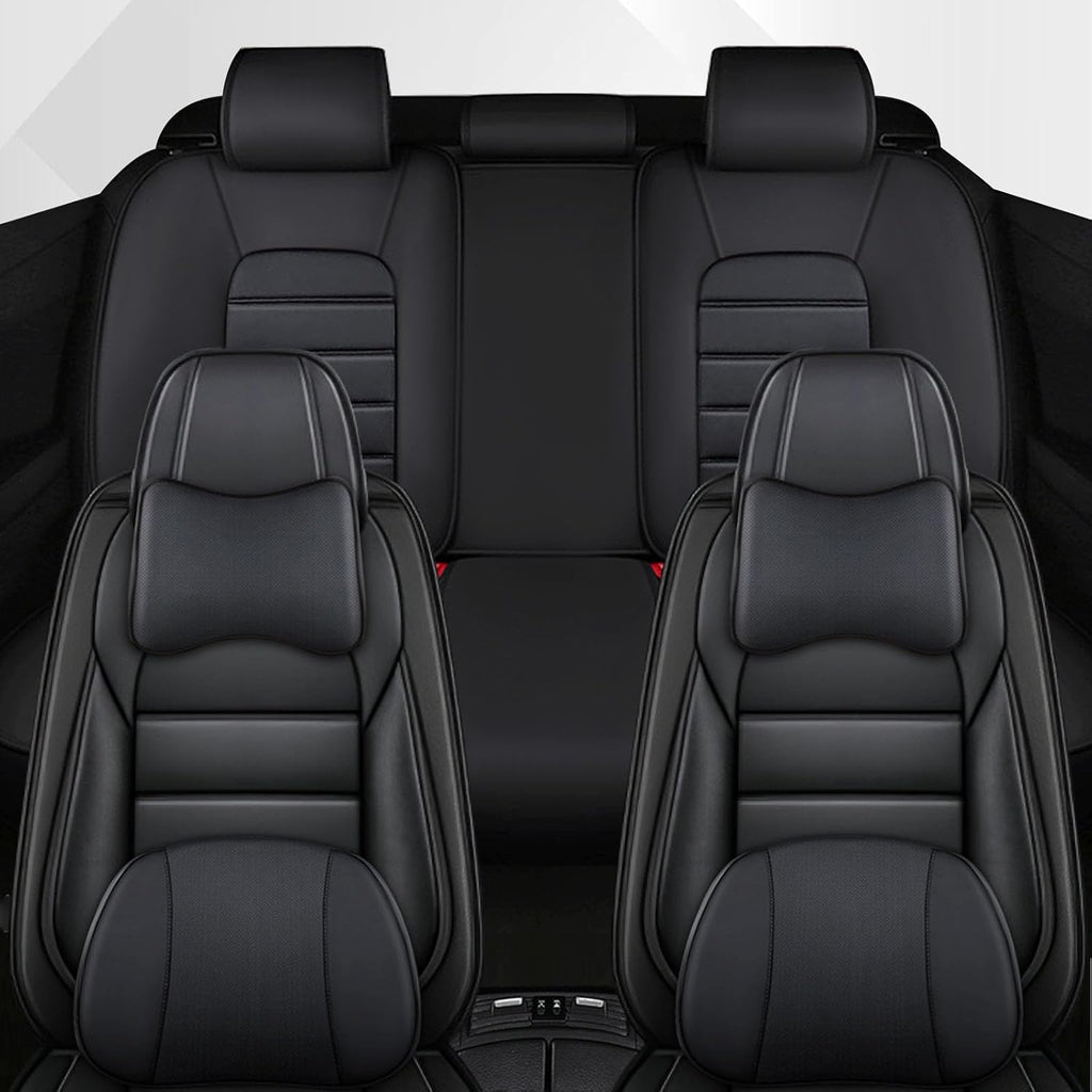 Car Seat Cover Fit for Dodge Charger 2006-2024,Compatible Airbag Non-Slip Waterproof Seat Covers,Car Seat Protector Premium Interior (Luxury 5 Seats,Classic Black)