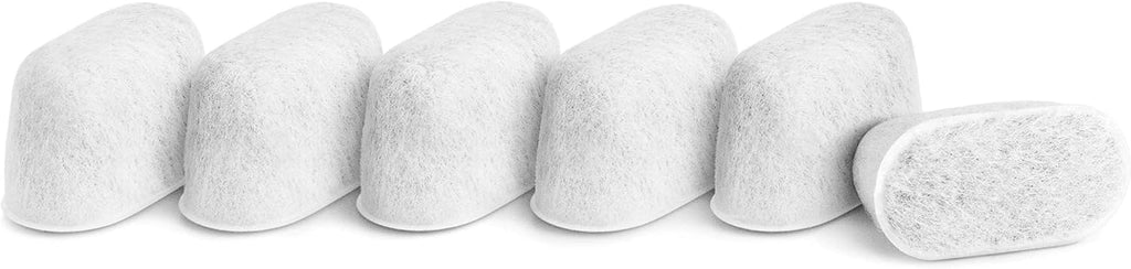 Breville BWF100 Single Cup Brewer Replacement Charcoal Filters White (Pack of 6)