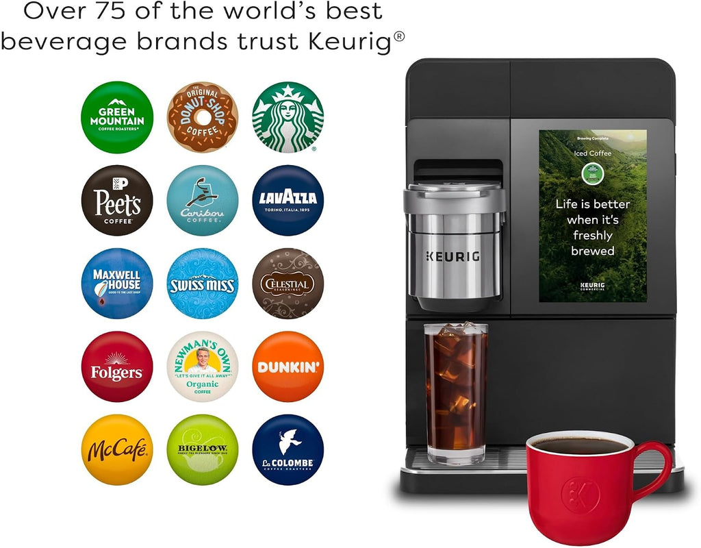 Keurig K-4500 Large Business Single Serve Coffee and Specialty Beverage Café System, Plumbed, Silver/Black