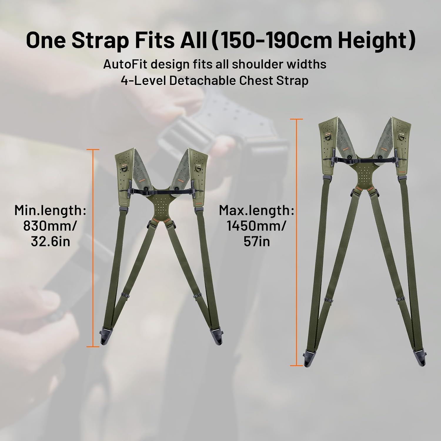 PGYTECH Camera Strap Master, Dual Shoulder Harness for 3 Cameras, 60mm Leather Ergonomic Shoulder Pad, Adjustable Camera Harness for Professional Photographers, DSLR/Mirrorless Camera Straps, Black