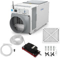 AprilAire E100W Smart Wi-Fi Whole-House Dehumidifier 100-Pint ENERGY STAR Commercial Dehumidifier for Basement, Crawl Space & Home up to 4,400 Sq.Ft. with Pump, Drain Hose, Hanging Kit, MERV 11 Filter