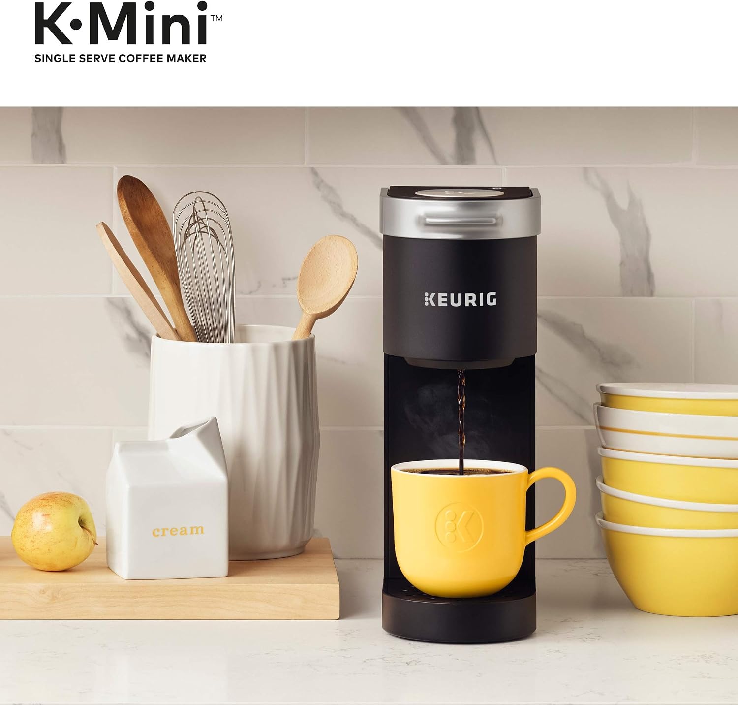 Keurig K-Mini Coffee Maker, Single Serve K-Cup Pod Coffee Brewer, Black with McCafe Classic Collection Variety Pack K-Cup Coffee Pods, 40 Count