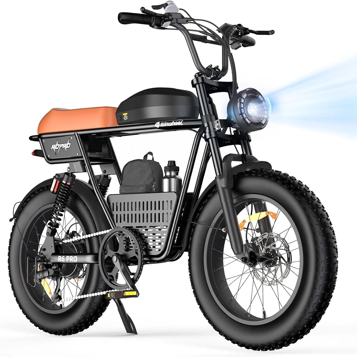 Electric Bike Adults 1000/1500W Ebike28/35MPH, 55-85 Miles Electric Motorcycle with 13/20AH Battery, 20' Fat Tire Electric Dirt Bike 7-Speed E-Bike Full Suspension, GPS Location (iOS Compatible)