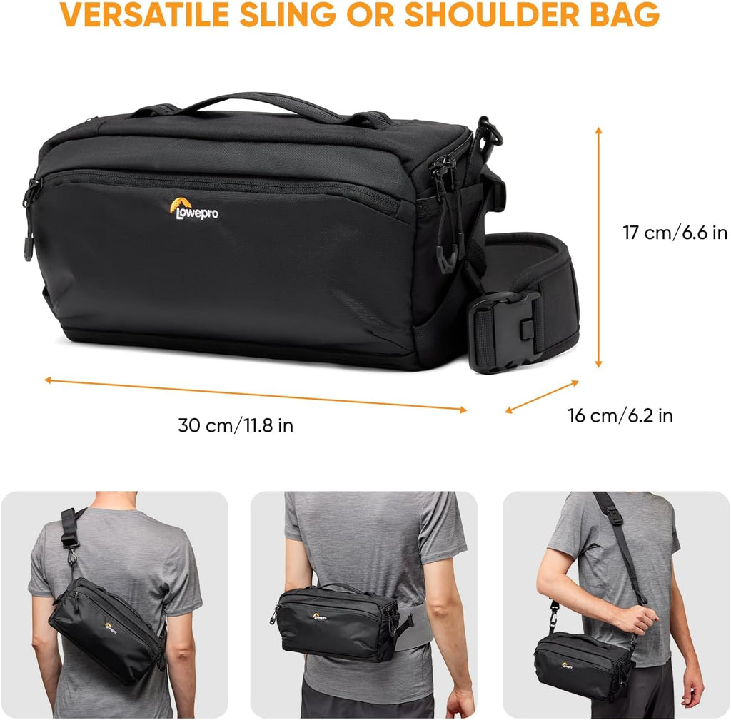 Lowepro ProTactic Lite SLX 120 AW III Camera Sling Bag, Professional Camera, Rain Cover, Lightweight Crossbody Sling Backpack, for Photographer, Videographer, Volume 5L, for DSLR/Mirrorless