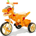 NMM Dinosaur Tricycle for Toddlers, Kids Trike with Music, LED, Tricycles for 3-5 Year Olds, for Rider, Big Wheel, Storage Basket, Horn, Toddler Bike for Boy, Dinosaur Toys for Kids 2-4 4-7